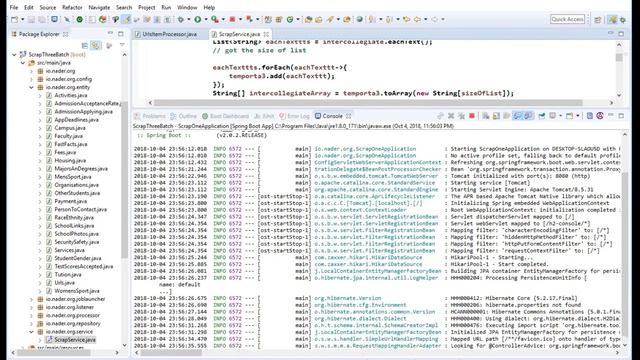 Web Scraping with java - Spring Batch смотреть онлайн
