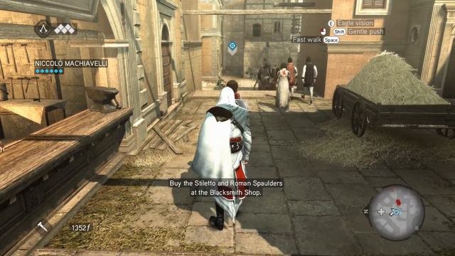 Assassins Creed Brotherhood - Ezio wakes up in Rome, meets up with Machiavelli & does some missions смотреть онлайн