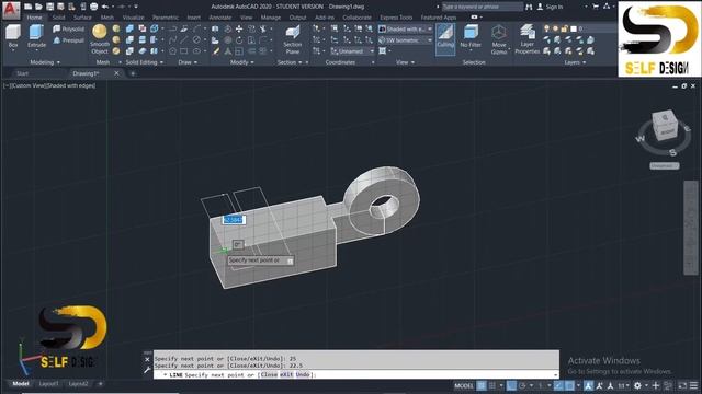 AutoCAD 3d tutorial #12 | Autocad tutorial for beginners | part Design in AutoCAD смотреть онлайн
