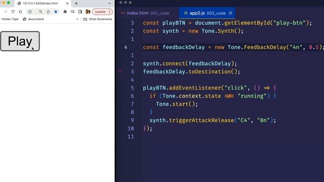 How To Use EFFECTS in Tone.js | Web Audio Tutorial - Pt.3 смотреть онлайн