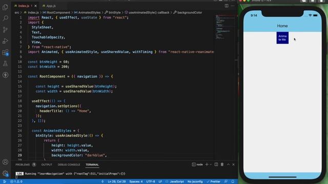 Button loading animation using React Native Reanimated. React Native Tamil PART 2 смотреть онлайн