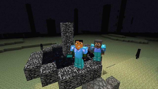 Minecraft BOSS - Убиваем Дракона Края! (COOP)