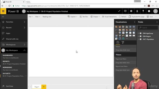 65 Importing our Data from Power BI Desktop to Power BI Service | Power BI Service & Mobile смотреть онлайн