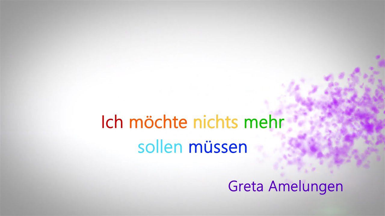 Ich möchte nichts mehr sollen müssen. Greta Amelungen (Satzklammer)|Deutsch A1, A2 смотреть онлайн