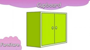 Learn furniture-  Parts of the House - English educational video