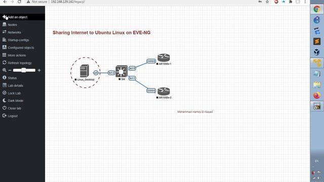 Sharing Internet to Ubuntu Linux Desktop on EVE-NG Lab смотреть онлайн