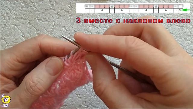 Узор спицами. Узкие вертикальные дорожки. смотреть онлайн