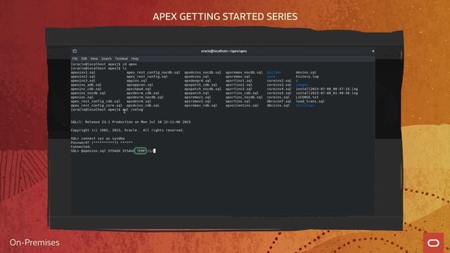 Getting Started with Oracle APEX on Premises смотреть онлайн