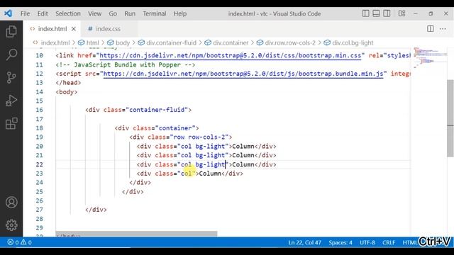 How to use bootstrap rows and columns in HTML | Learn HTML & CSS | Responsive Web Design смотреть онлайн