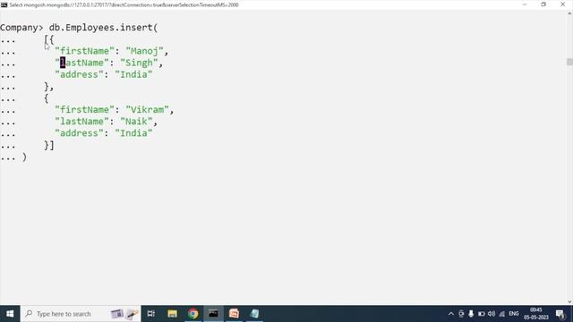 Inserting Documents in MongoDB | InsertOne | insert | InsertMany | MongoDB Tutorial смотреть онлайн