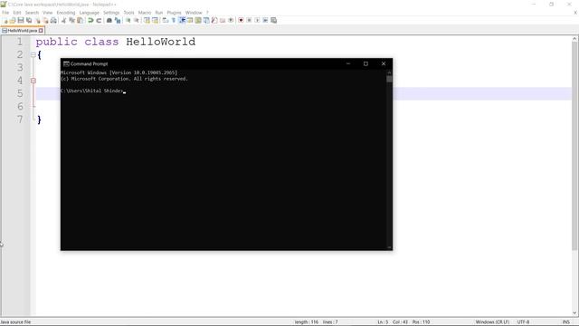 Execution of java program using Command Prompt| Core java tutorial for beginners | смотреть онлайн