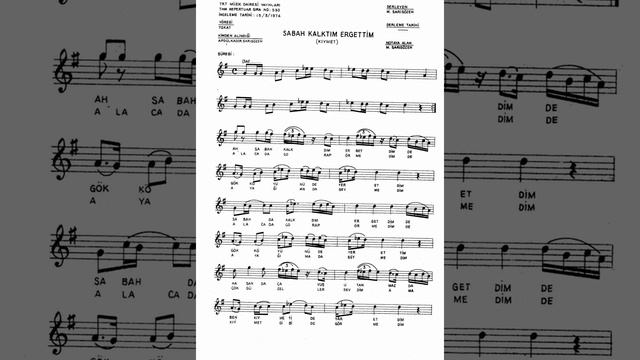 593B Sabah Kalktım Ergettim