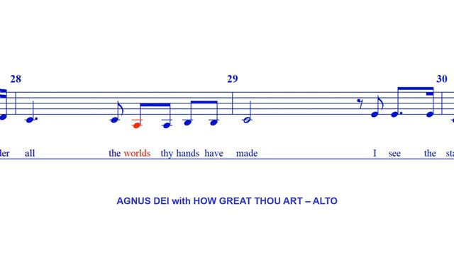 Agnus Dei with How Great Thou Art - ALTO смотреть онлайн
