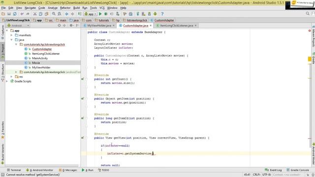 Android OnLongClickListeners 01 - Custom ListView With CardViews смотреть онлайн