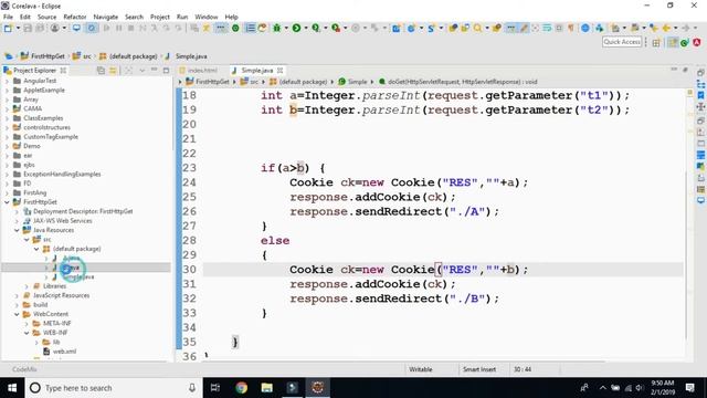 How To Use Cookies In HttpServlet смотреть онлайн
