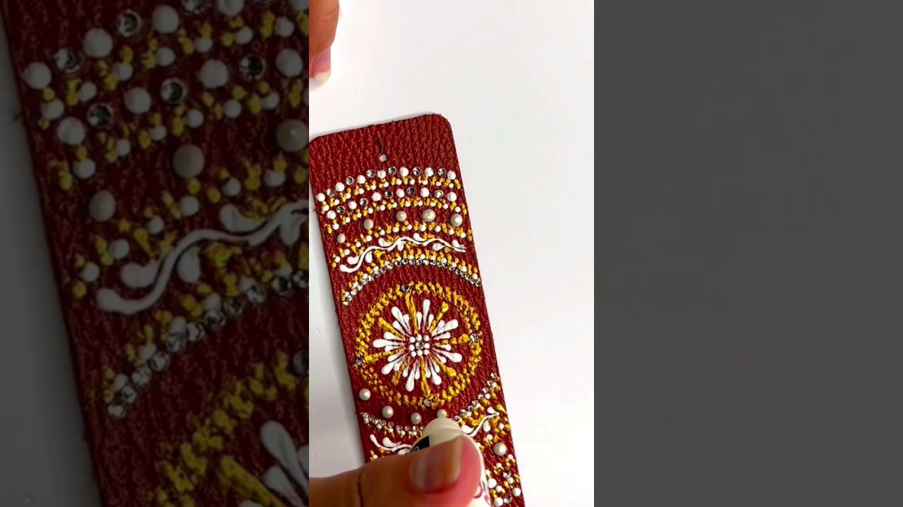 Художница Светлана Примушко создаёт чудесный дизайн на закладке для книги жидким жемчугом ТАИР! #diy смотреть онлайн