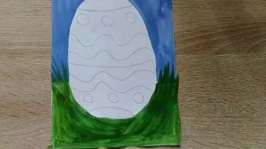 Пасхальный рисунок для детей. Как нарисовать пасхальное яйцо. Урок рисования для самых маленьких.