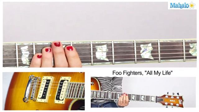 How to Play All My Life by The Foo Fighters on Guitar смотреть онлайн
