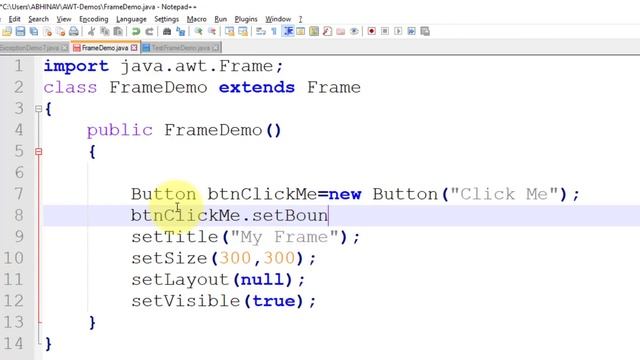 How to create Frame using AWT in java / AWT and Swing Basics смотреть онлайн