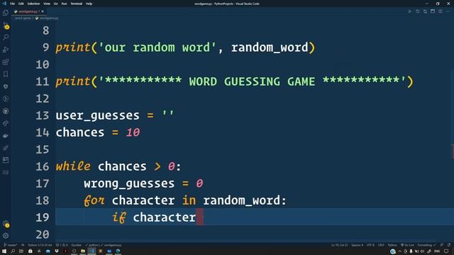 Build a Word Guessing Game in Python | Python Tutorials For Beginners смотреть онлайн