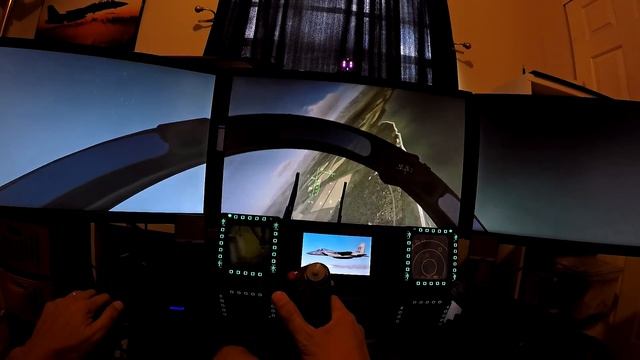 F-15 Low level / DCS World - 3 monitors First person POV смотреть онлайн