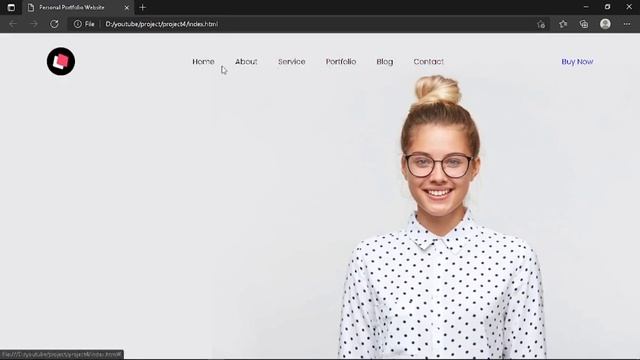 How To Create Personal Portfolio Website Just Using Html & CSS смотреть онлайн