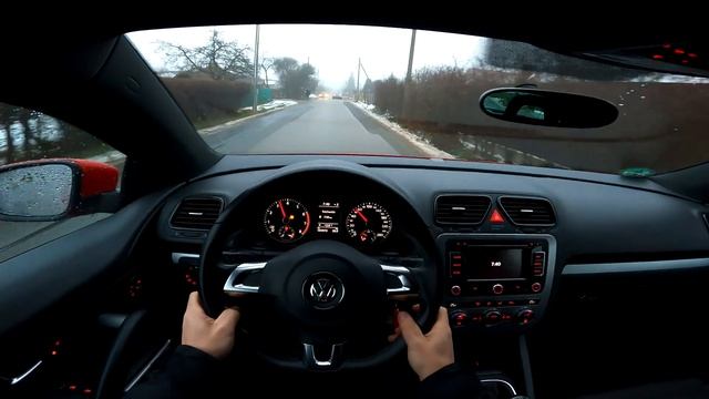2013 Volkswagen Scirocco III 1.4 TSI 160 Hp Pov Test Drive | Drive Wave смотреть онлайн