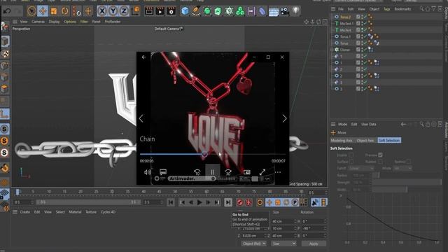 ? WATCH THIS MESMERIZING CHROME CHAIN DYNAMIC ANIMATION ? - #17 Cinema 4D Tutorial смотреть онлайн