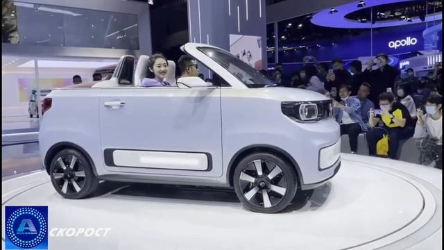 Автосалон Шанхай 2021 Wuling Hongguang Mini Cabrio EV смотреть онлайн