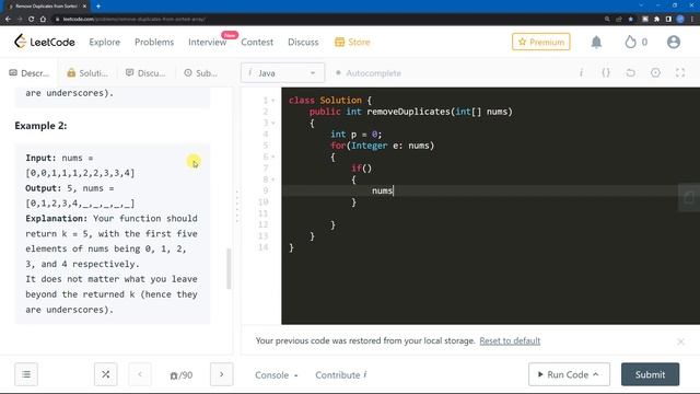Leet Code - 26. Remove Duplicates from Sorted Array | DSA Sheet | Cyber Ocean Academy смотреть онлайн
