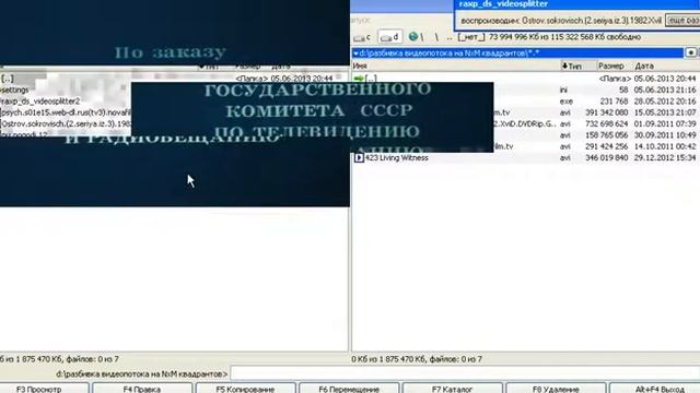 Разбивка видеопотока на NхM квадрантов смотреть онлайн