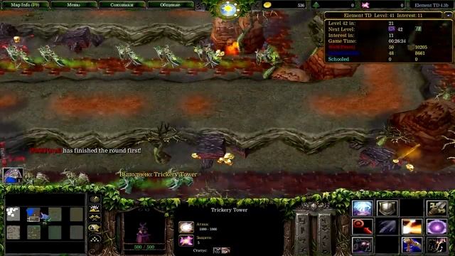 Играем в Warcraft 3 #112 - Element TD Survivor смотреть онлайн