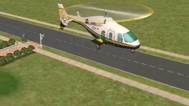 Go to work by HELICOPTER!!! (sims 2) смотреть онлайн