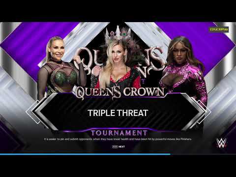 WWE2K24 Natalya vs Charlotte Flair vs Nia Jax смотреть онлайн