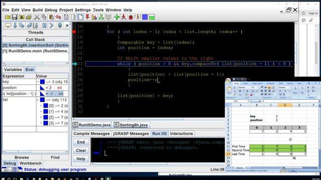 APCS: Lab6h Sorting Objects [Insertion Sort & Comparable] смотреть онлайн