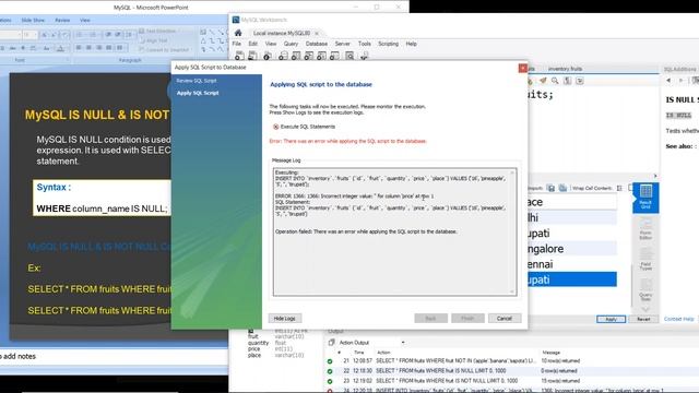 30 MySQL NULL Condition in Telugu смотреть онлайн