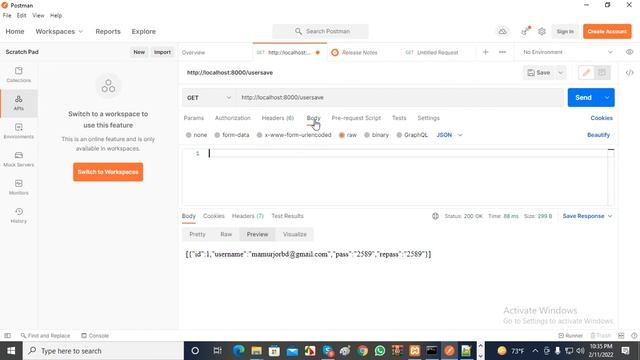 CRUD Rest API With Lumen Insert data from Postman смотреть онлайн