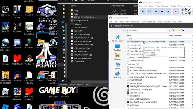 How to change music in Undertale or Deltarune, or any game maker studio game (I think) (PC/MAC) смотреть онлайн