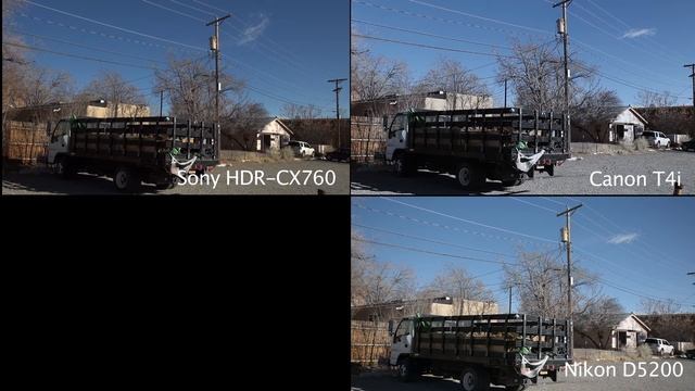 Camera Test with Sony NEX 5n, Canon T4i, SonyHDR-CX760, and Nikon D5200 смотреть онлайн