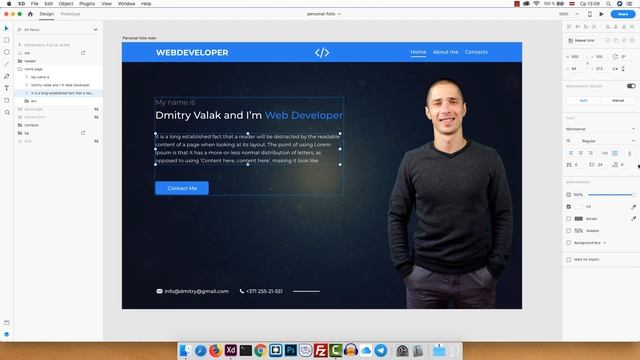 Основы работы с Abode XD. Основы создания сайтов. HTML и CSS для начинающих. смотреть онлайн