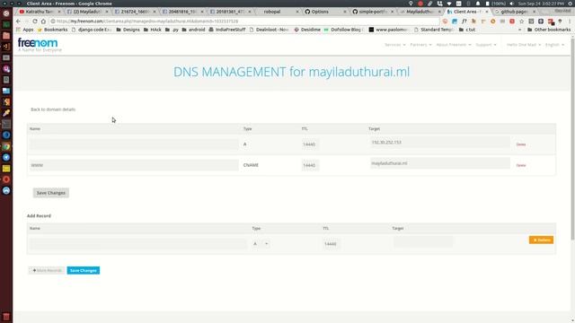 Setting Freenom DNS SERVICE - github pages смотреть онлайн