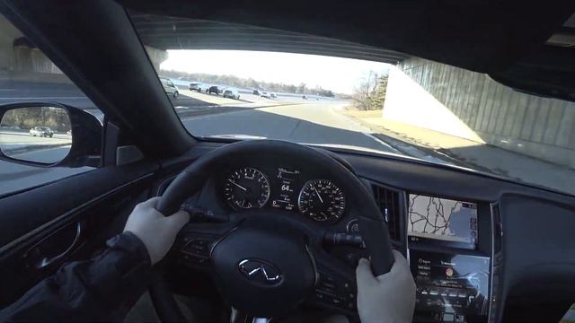 2022 INFINITI Q50S Red Sport P.O.V Test Drive смотреть онлайн