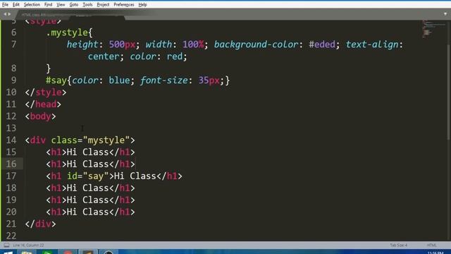 Classes In HTML5 смотреть онлайн