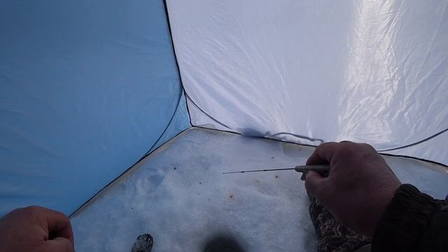 Обь.Поисковая рыбалка в марте. смотреть онлайн