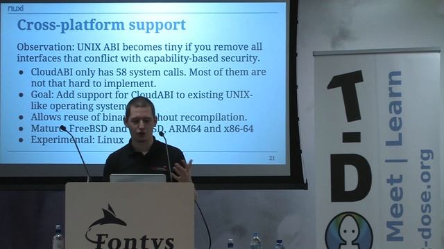 T-DOSE 2015 , CloudABI: Cloud computing meets fine-grained capabilities, Ed Schouten смотреть онлайн