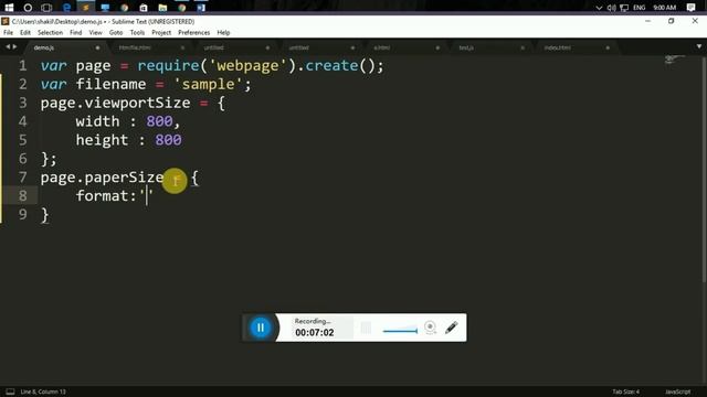 Create High Quality PDF Using PhantomJS In Hindi Part 5 || Create PDF in PhantomJS смотреть онлайн