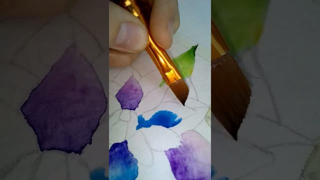 Рисование акварелью. Витраж. смотреть онлайн