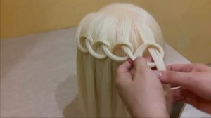 Коса - "Водопад" Прическа за 5 мин.Scythe - "Waterfall" Hairstyle for 5 minutes.