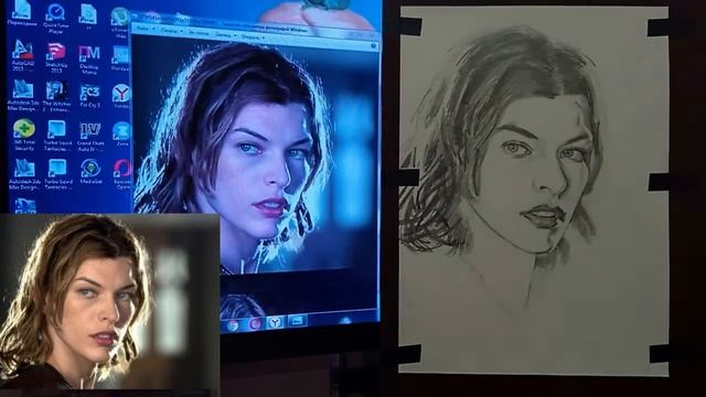 рисую миллу йовович элис обитель зла смотреть онлайн