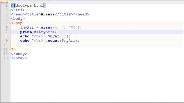 16. PHP - Arrays смотреть онлайн